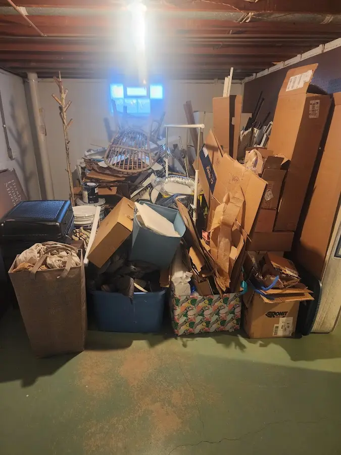 Roll-off dumpster container at job site for Yard Waste Dumpster Rental in Hoffman Estates